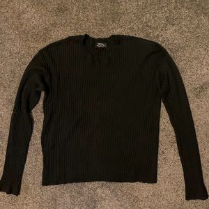 Bershka black ribbed sweater